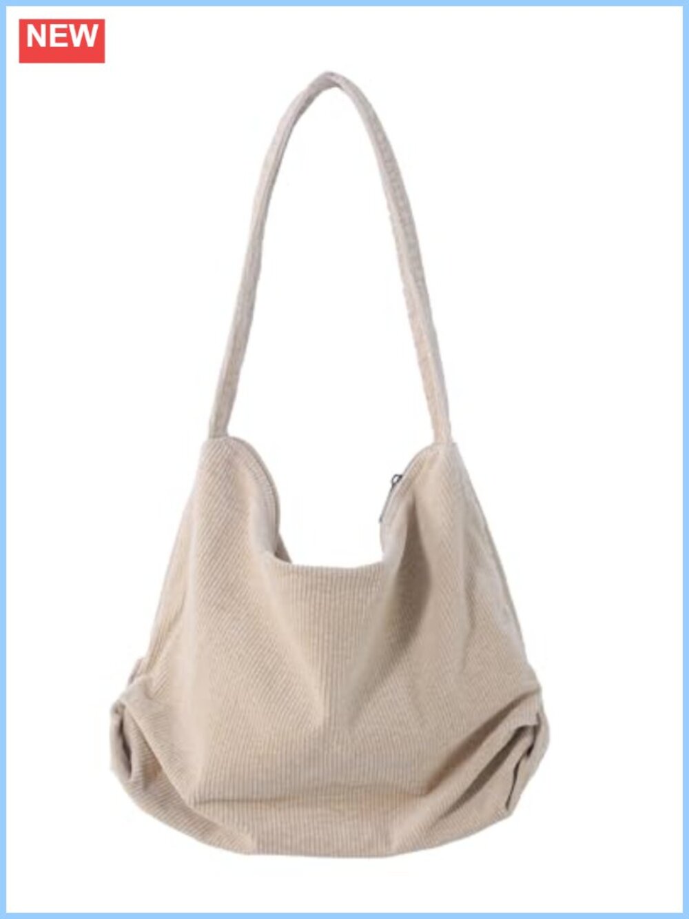 Corduroy Tote Bag Large Work Shoulder Purse for Women Laptop